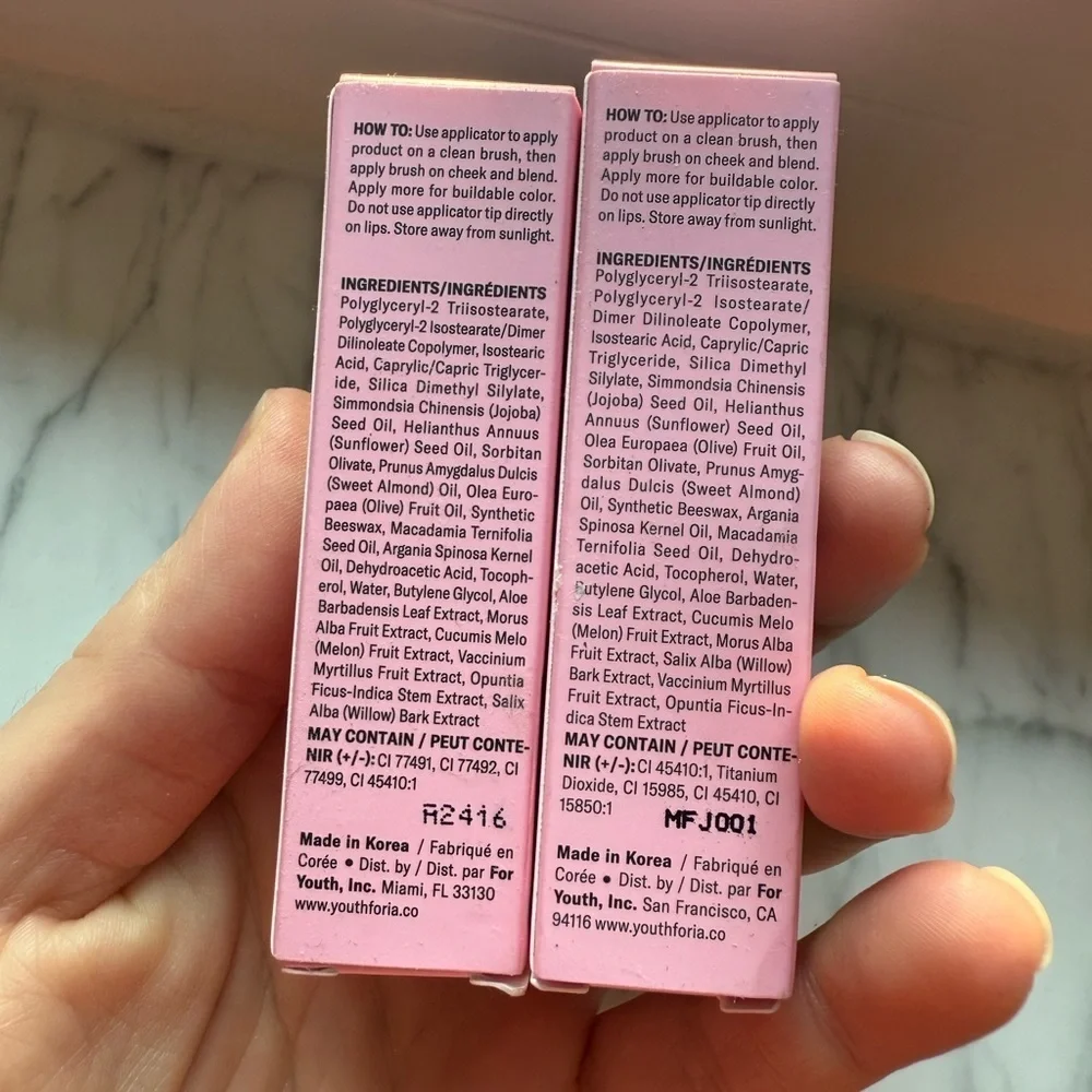 Youth Foria BYO Blush Tinted Blush Oil 2 Pack
